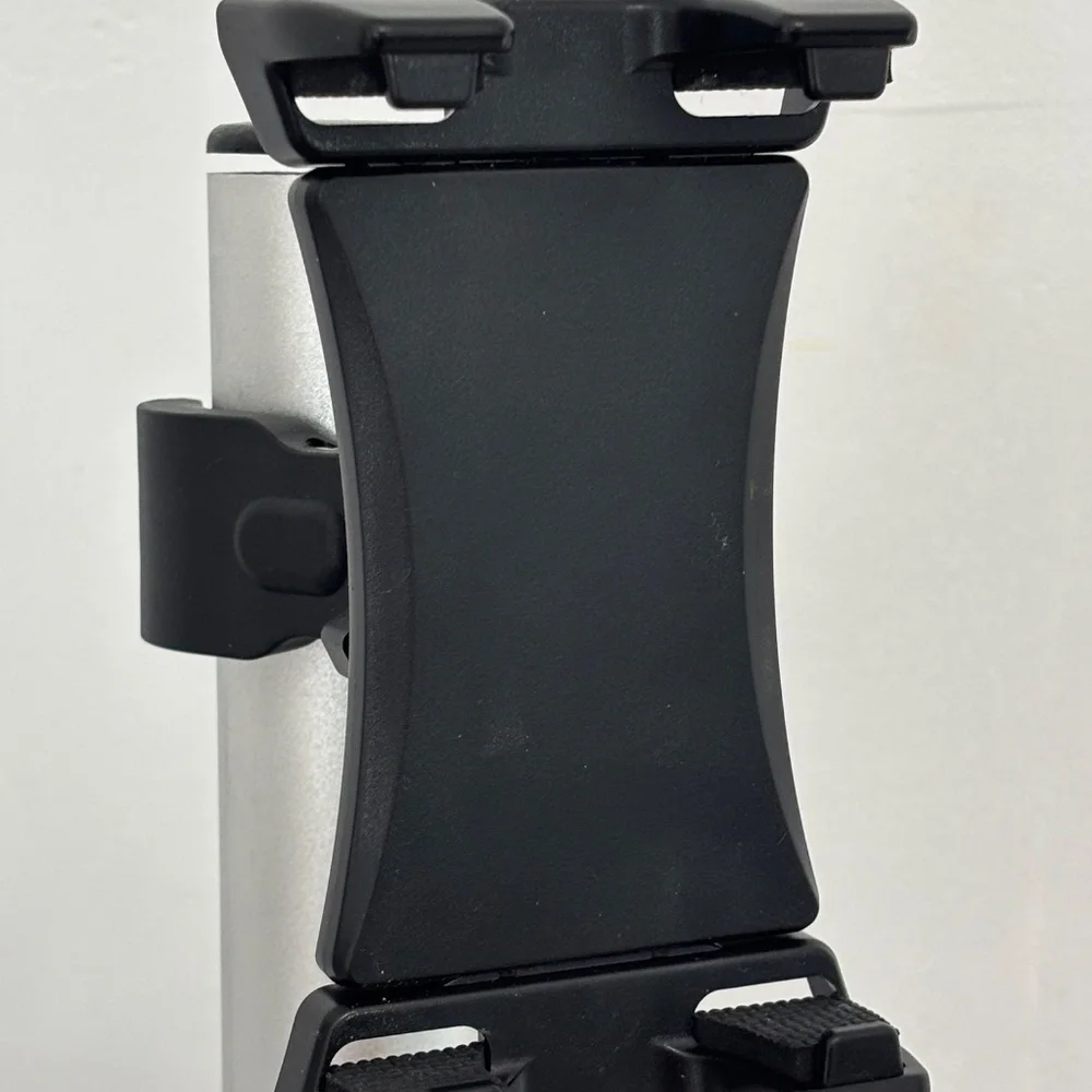 iPhone iPad holder with twist handle to adjust to size